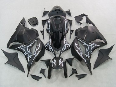 Black 2007-2008 CBR600RR Motorcycle Fairing Kits & Plastic