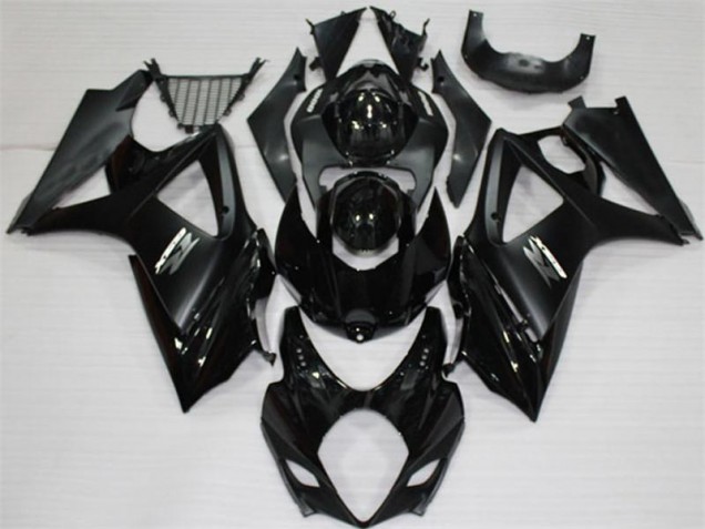 Black 2007-2008 GSXR 1000 Motorcycle Fairings Black 2007-2008 GSXR 1000 Motorcycle Fairings