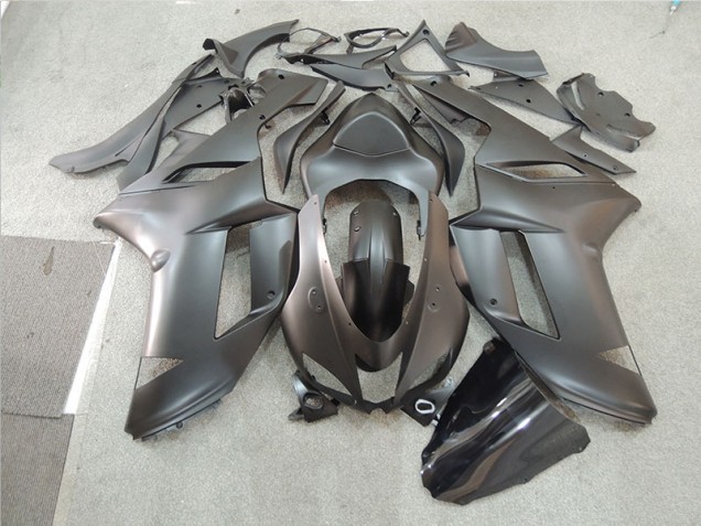 Black 2007-2008 ZX6R Motorcycle Fairings Black 2007-2008 ZX6R Motorcycle Fairings