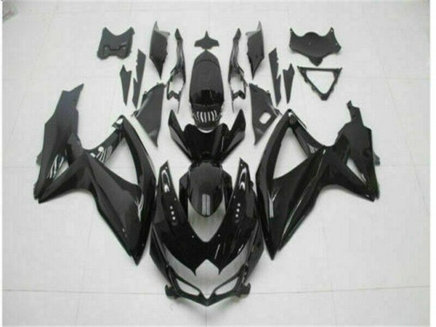Black 2008-2010 GSXR 600/750 Motorcycle Fairings Black 2008-2010 GSXR 600/750 Motorcycle Fairings