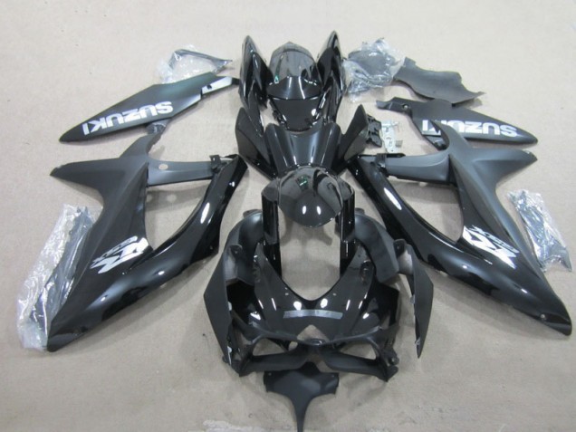 Black 2008-2010 GSXR 600 Motorcycle Fairing Black 2008-2010 GSXR 600 Motorcycle Fairing