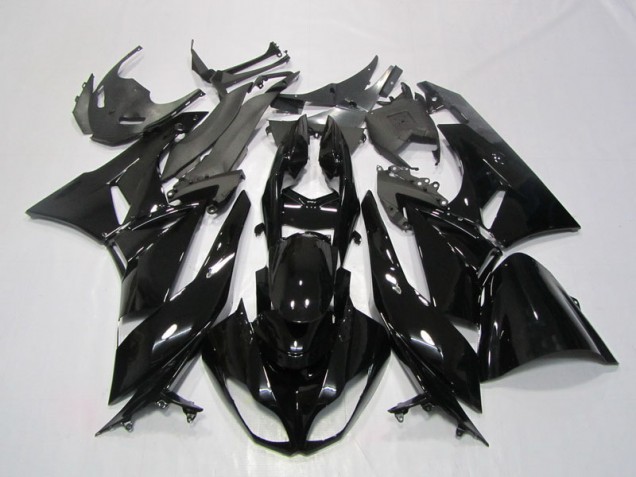 Black 2009-2012 ZX6R Motorcycle Fairings Black 2009-2012 ZX6R Motorcycle Fairings