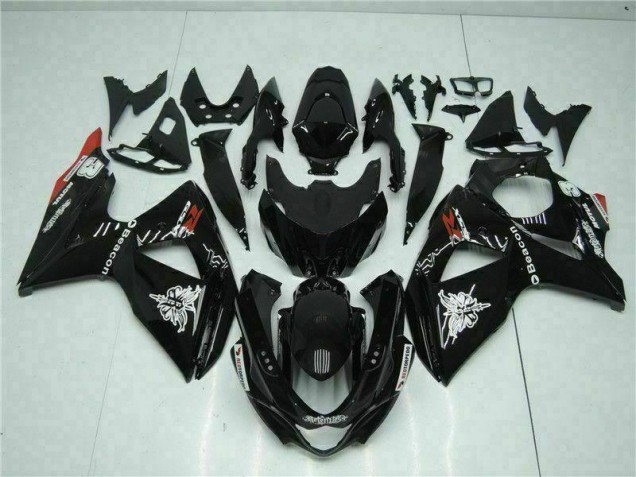 Black 2009-2016 GSXR 1000 Motorcycle Fairing Black 2009-2016 GSXR 1000 Motorcycle Fairing