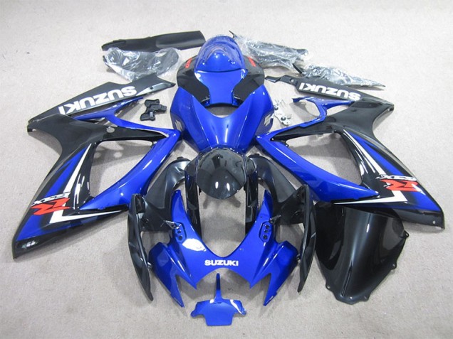 Black Blue 2006-2007 GSXR 600 Motorcycle Fairings Black Blue 2006-2007 GSXR 600 Motorcycle Fairings