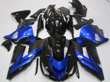 Black Blue 2006-2011 ZX14R ZZR1400 Motorcycle Fairings