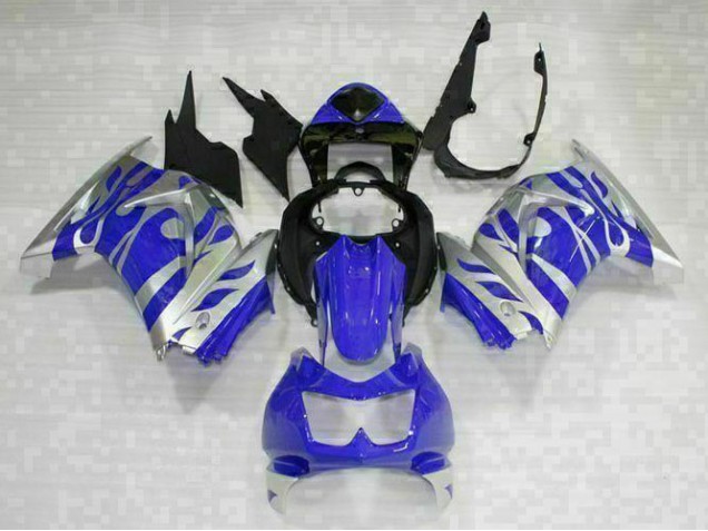 Black Blue 2008-2012 EX250 Motorcycle Fairings Black Blue 2008-2012 EX250 Motorcycle Fairings