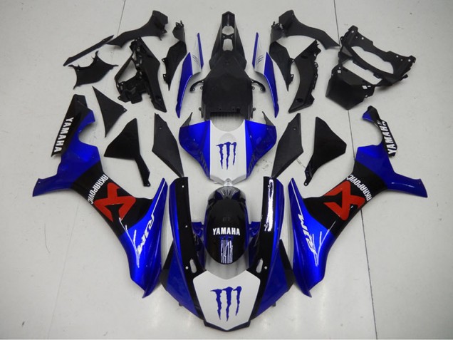 Black Blue 2015-2019 YZF R1 Motorcycle Bodywork Black Blue 2015-2019 YZF R1 Motorcycle Bodywork