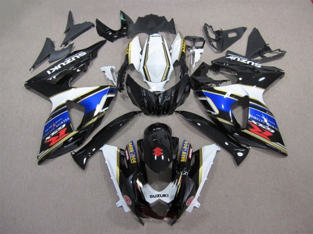 Black Blue White Dark Dog 2009-2016 GSXR 1000 Motorcycle Fairings Black Blue White Dark Dog 2009-2016 GSXR 1000 Motorcycle Fairings