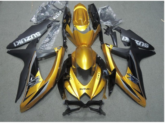 Black Gold 2008-2010 GSXR 600 Motorcycle Fairings Black Gold 2008-2010 GSXR 600 Motorcycle Fairings