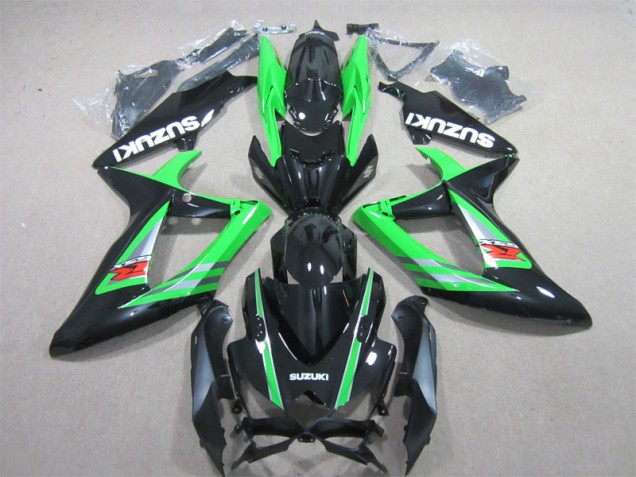 Black Green 2006-2007 GSXR 600 Motorcycle Fairings Black Green 2006-2007 GSXR 600 Motorcycle Fairings