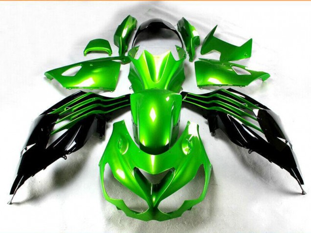 Black Green 2012-2021 ZX14R ZZR1400 Motorcycle Fairing Black Green 2012-2021 ZX14R ZZR1400 Motorcycle Fairing