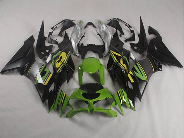 Black Green 2019-2023 ZX6R Motorcycle Fairings Black Green 2019-2023 ZX6R Motorcycle Fairings