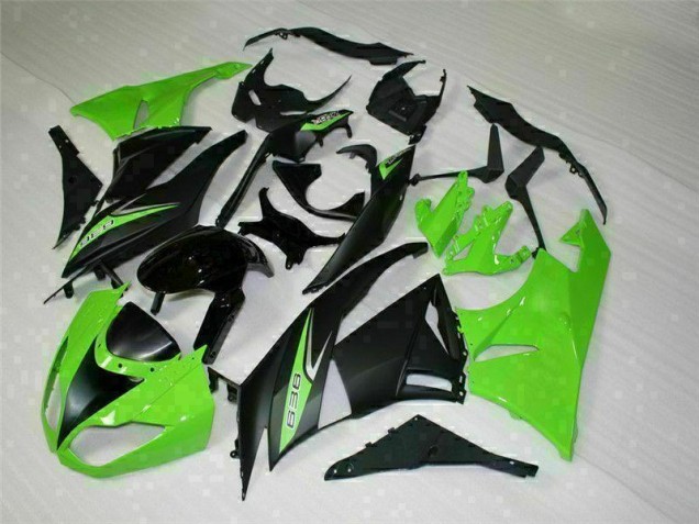 Black Green 636 2009-2012 ZX6R Motorcycle Fairings Black Green 636 2009-2012 ZX6R Motorcycle Fairings