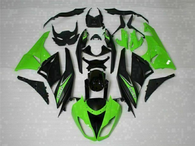 Black Green 636 2009-2012 ZX6R Motorcycle Fairings Black Green 636 2009-2012 ZX6R Motorcycle Fairings