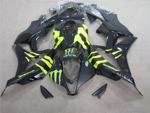 Black Green Monster 2007-2008 CBR600RR Motorcycle Fairings Black Green Monster 2007-2008 CBR600RR Motorcycle Fairings