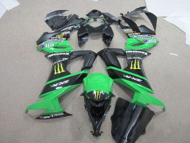 Black Green Monster 2008-2010 ZX10R Motorcycle Fairings