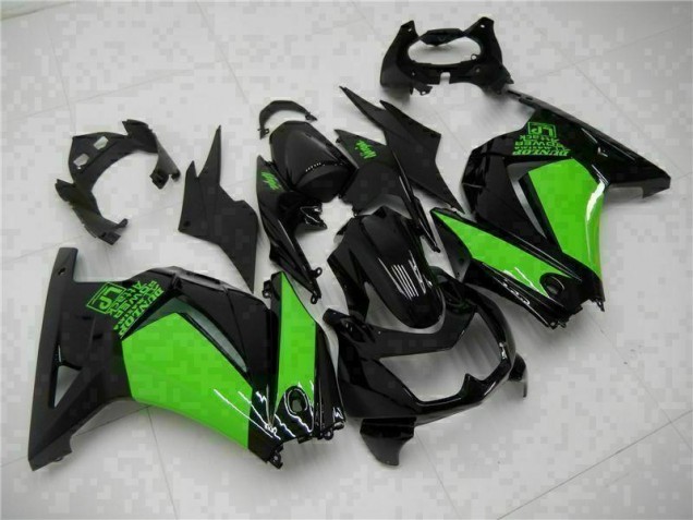 Black Green Ninja 2008-2012 EX250 Motorcycle Fairings Black Green Ninja 2008-2012 EX250 Motorcycle Fairings