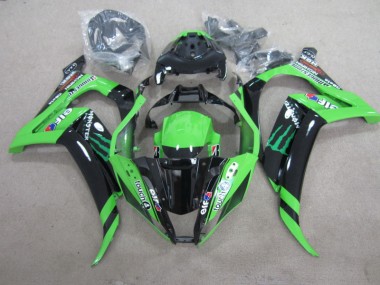 Black Green Touch4 Monster 2011-2015 ZX10R Motorcycle Fairings