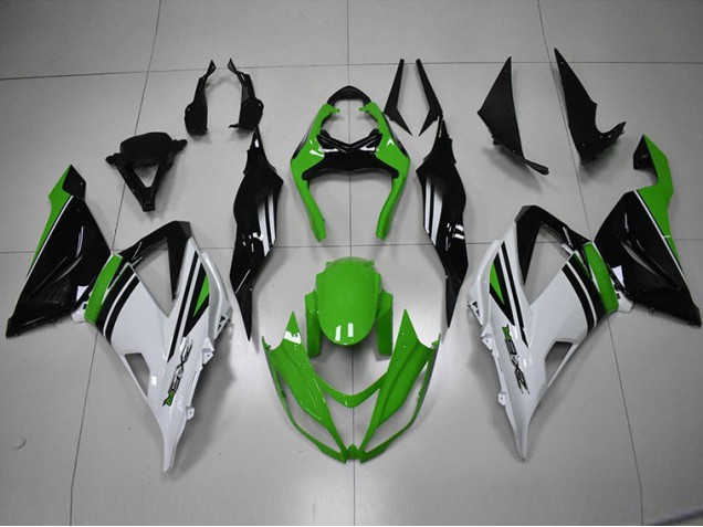 Black Green White 2013-2018 ZX6R Motorcycle Fairings Black Green White 2013-2018 ZX6R Motorcycle Fairings