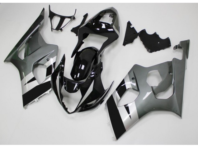 Black Grey 2003-2004 GSXR 1000 Motorcycle Fairings Black Grey 2003-2004 GSXR 1000 Motorcycle Fairings
