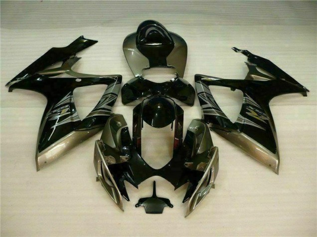 Black Grey 2006-2007 GSXR 600/750 Motorcycle Fairings