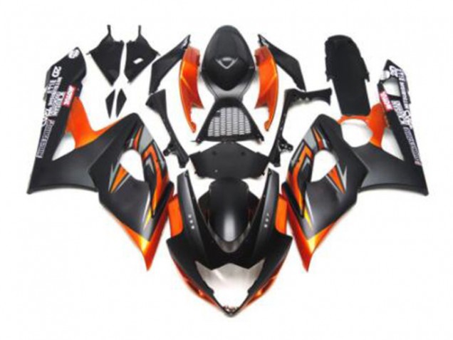 Black Orange 2005-2006 GSXR 1000 Motorcycle Fairings Black Orange 2005-2006 GSXR 1000 Motorcycle Fairings
