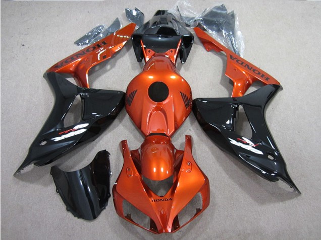 Black Orange 2006-2007 CBR1000RR Motorcycle Fairings Black Orange 2006-2007 CBR1000RR Motorcycle Fairings