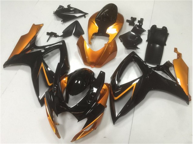Black Orange 2006-2007 GSXR 600/750 Motorcycle Fairing