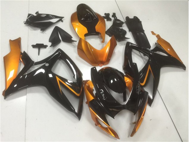 Black Orange 2006-2007 GSXR 600/750 Motorcycle Fairing