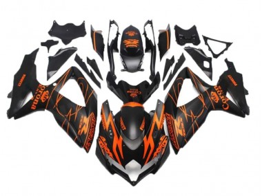 Black Orange 2008-2010 GSXR 600/750 Motorcycle Fairings