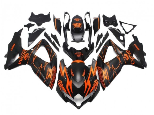 Black Orange 2008-2010 GSXR 600/750 Motorcycle Fairings Black Orange 2008-2010 GSXR 600/750 Motorcycle Fairings