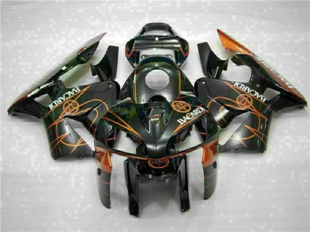 Black Orange BACARDI 2005-2006 CBR600RR Motorcycle Fairings Black Orange BACARDI 2005-2006 CBR600RR Motorcycle Fairings