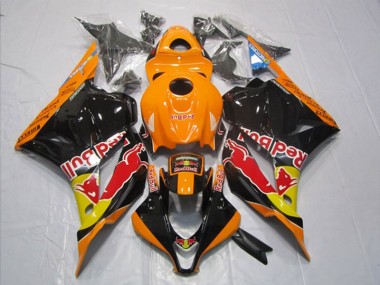 Black Orange Red Bull 2009-2012 CBR600RR Motorcycle Fairings