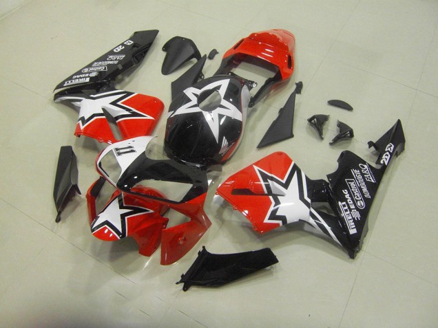 Black Red 2003-2004 CBR600RR Motorcycle Bodywork Black Red 2003-2004 CBR600RR Motorcycle Bodywork