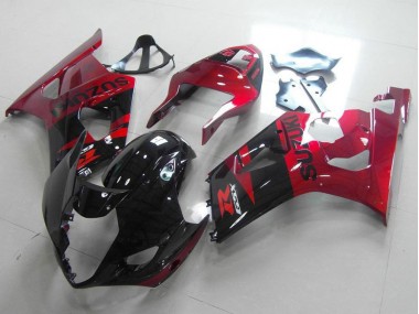 Black Red 2003-2004 GSXR 1000 Motorcycle Fairing