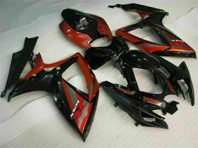 Black Red 2006-2007 GSXR 600/750 Motorcycle Fairing Black Red 2006-2007 GSXR 600/750 Motorcycle Fairing