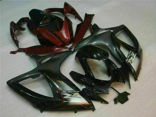 Black Red 2006-2007 GSXR 600/750 Motorcycle Fairings Black Red 2006-2007 GSXR 600/750 Motorcycle Fairings