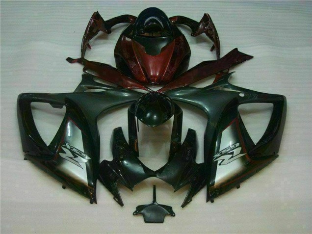Black Red 2006-2007 GSXR 600/750 Motorcycle Fairings Black Red 2006-2007 GSXR 600/750 Motorcycle Fairings