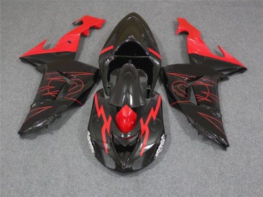 Black Red 2006-2007 ZX10R Motorcycle Fairings