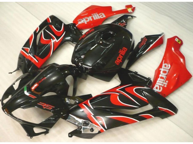 Black Red 2006-2011 RS125 Motorcycle Fairings Black Red 2006-2011 RS125 Motorcycle Fairings