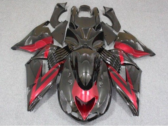 Black Red 2006-2011 ZX14R ZZR1400 Motorcycle Fairing Black Red 2006-2011 ZX14R ZZR1400 Motorcycle Fairing