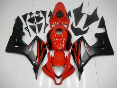 Black Red 2007-2008 CBR600RR Motorcycle Fairing Kits