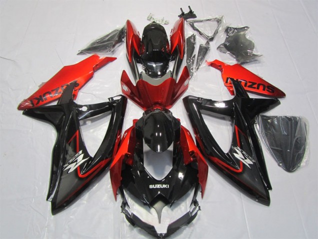 Black Red 2007-2008 GSXR 1000 Motorcycle Fairing Black Red 2007-2008 GSXR 1000 Motorcycle Fairing