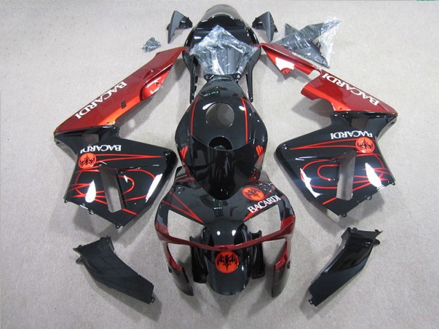 Black Red BACARDI 2005-2006 CBR600RR Motorcycle Fairings Black Red BACARDI 2005-2006 CBR600RR Motorcycle Fairings