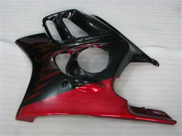 Black Red Flame 1995-1998 CBR600 F3 Motorcycle Fairings Black Red Flame 1995-1998 CBR600 F3 Motorcycle Fairings