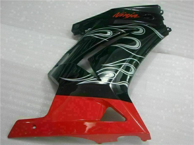 Black Red Ninja 2008-2012 EX250 Motorcycle Fairings Black Red Ninja 2008-2012 EX250 Motorcycle Fairings