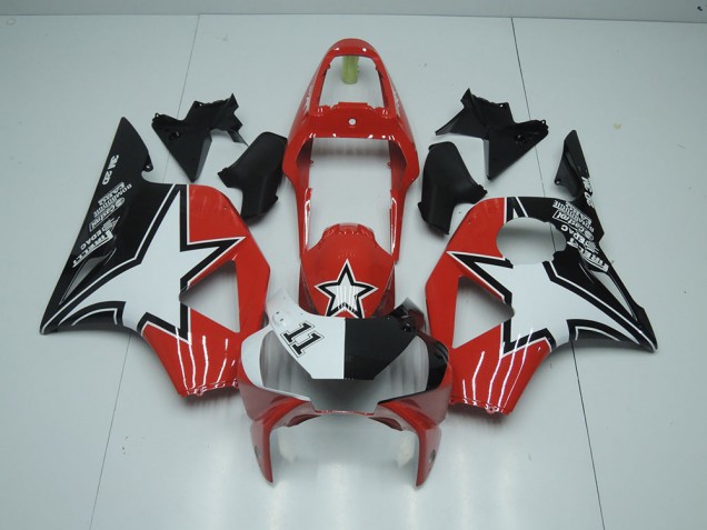 Black Red Star 2002-2003 CBR900RR 954 Motorcycle Fairings Black Red Star 2002-2003 CBR900RR 954 Motorcycle Fairings