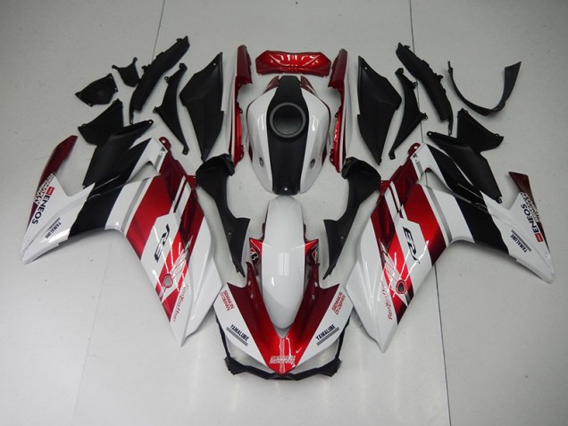 Black Red White 2015-2022 YZF R3 Motorcycle Fairings Black Red White 2015-2022 YZF R3 Motorcycle Fairings