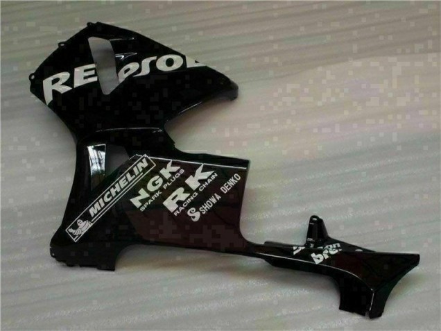 Black Repsol 2005-2006 CBR600RR Motorcycle Fairing Black Repsol 2005-2006 CBR600RR Motorcycle Fairing