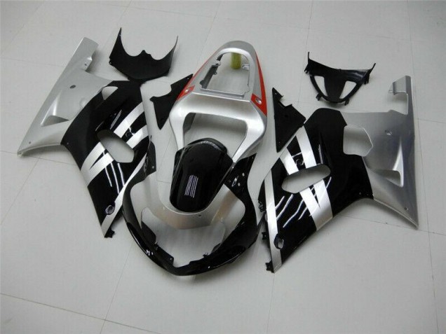 Black Silver 2001-2003 GSXR 600/750 Motorcycle Fairings Black Silver 2001-2003 GSXR 600/750 Motorcycle Fairings